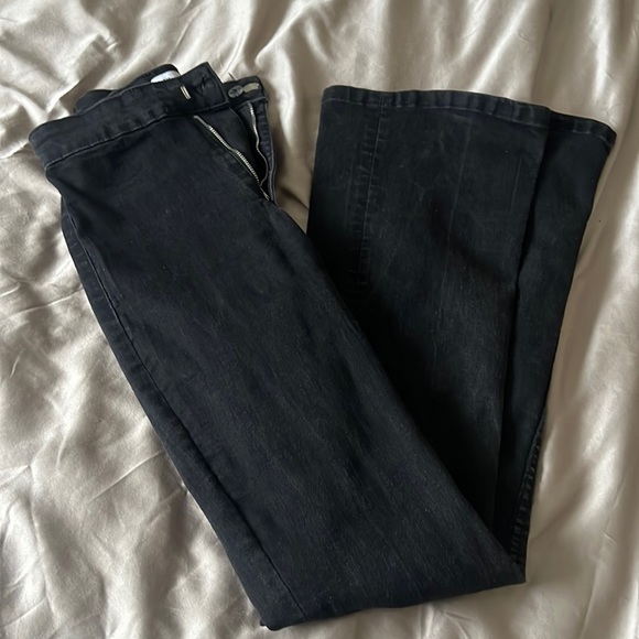 Zara Black Flare Jeans - Picture 2 of 7